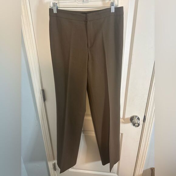 Dana Buchman vintage brown wool Trousers size 4 EUC - Picture 1 of 4